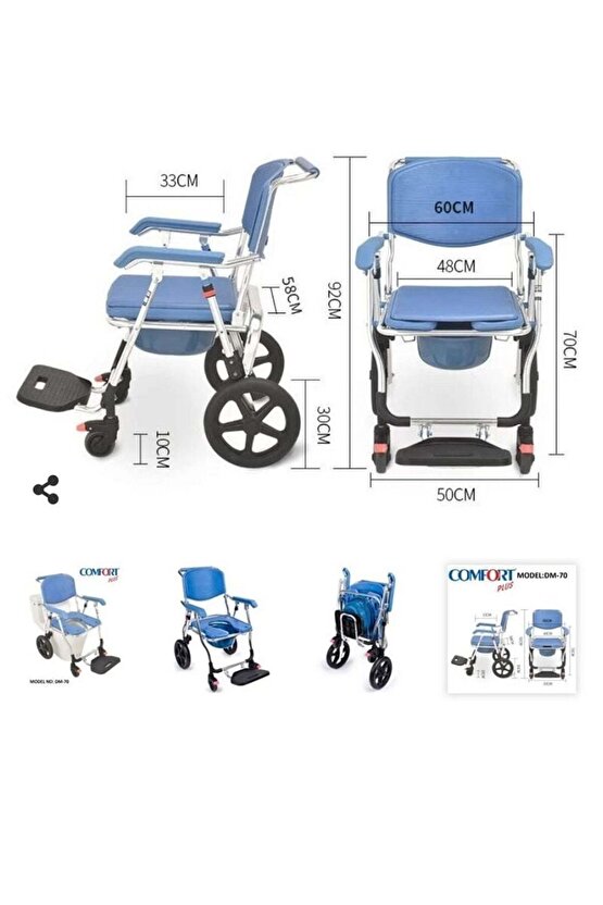 Banyo Sandalyesi Tekerlekli