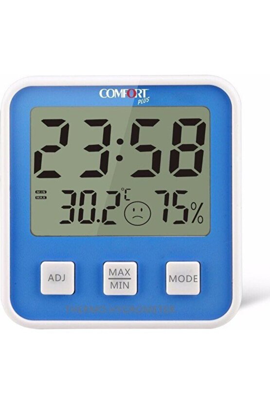 Comfort Plus DM-658 Mavi Isı Nem Ölçer