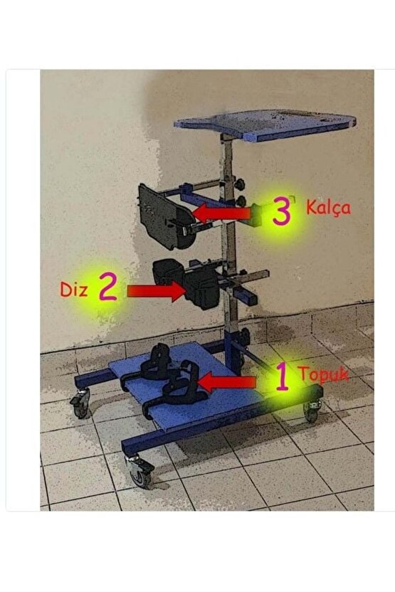 Dik Konumlandırma Cihazı Yetişkin KULLANICI BOYU 80-130 CM