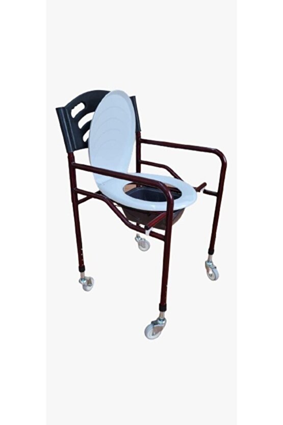 Klozetli Sandalye Tekerlekli Standart Kapaklı
