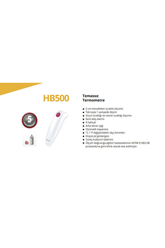 Rossmax HB500 Temassız Termometre Ateş Ölçer