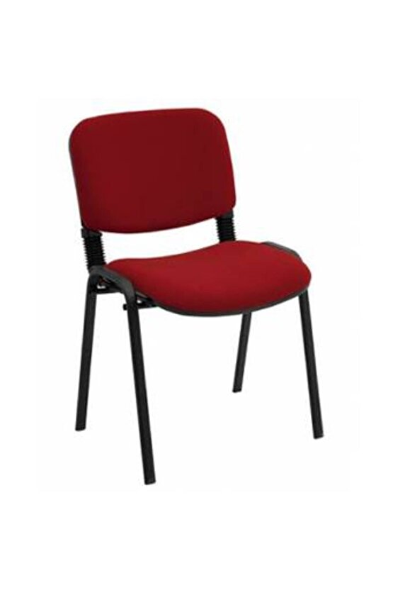 Öğretmen Sandalyesi Form Sandalye Kırmızı Deri