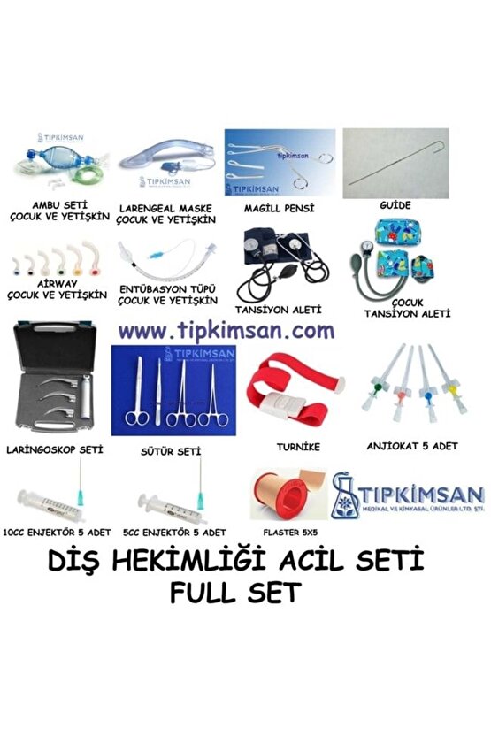 Full Set Dis Hekimliği Acil Müdahale Seti