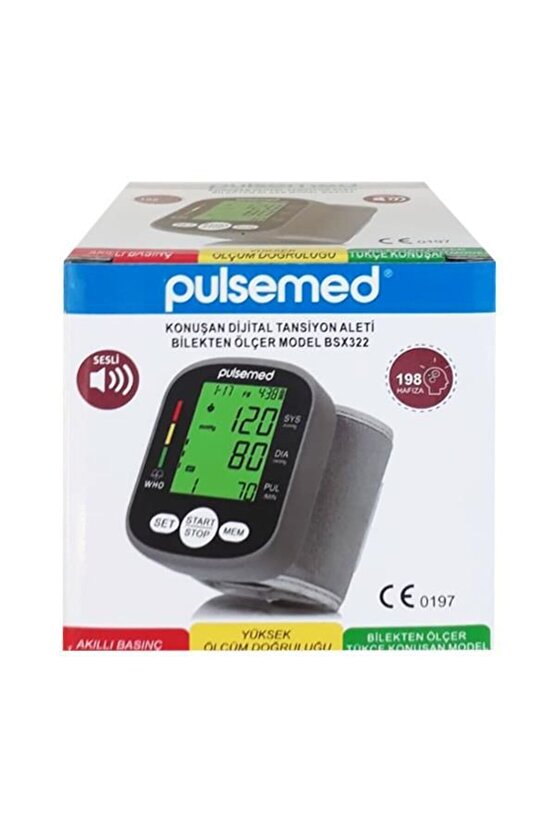 Pulsemed BSX322 Konuşan Tansiyon AletiPulsemed