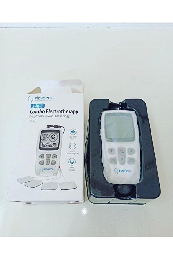 Fizyopol 2 Kanallı Dijital Tens Ems Masaj Cihazı, 22 Program