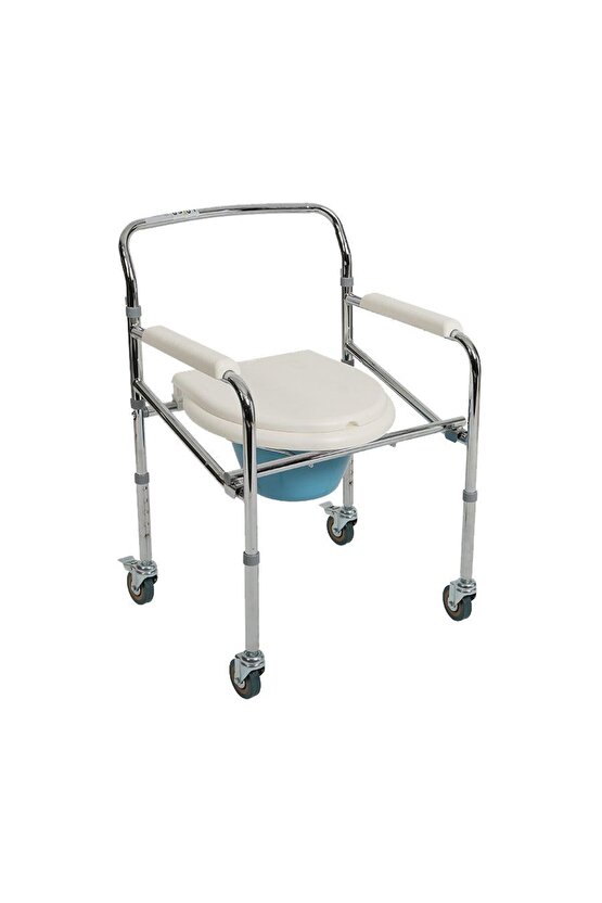 PR-771 Katlanır Komot Tekerlekli Tuvalet Arabası