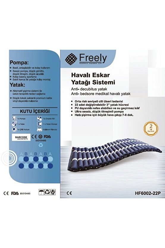 Boru Tipli Havalı Yatak Freely HF6002-22P Atılım Sağlık Ürünleri