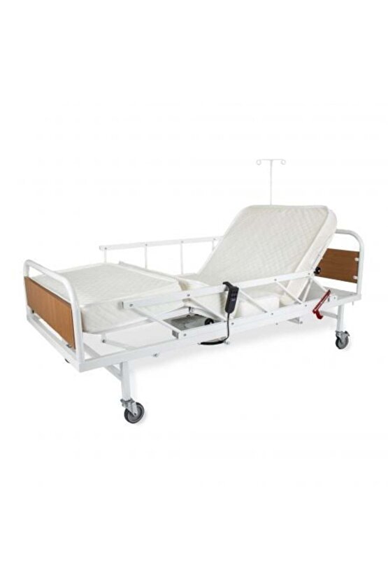 Motorlu Hasta Yatağı 2 Motorlu Elektrikli Hasta Karyolası Ekonomik Emek Hasta Yatakları