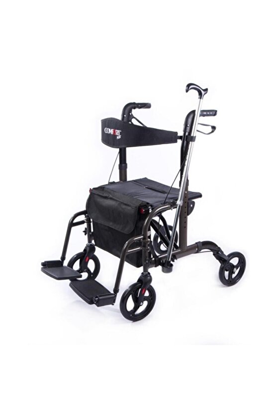 İthal Lüx Ayak Pedallı Alüminyum Rolatör Yürüteç Bz9124a Comfort Plus