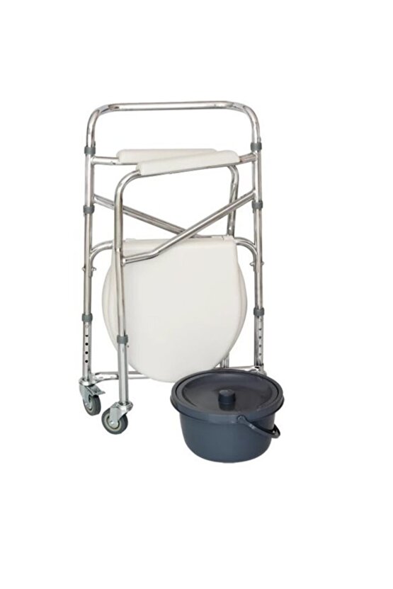 Comfort Plus KY696 Tekerlekli Kovalı Komot