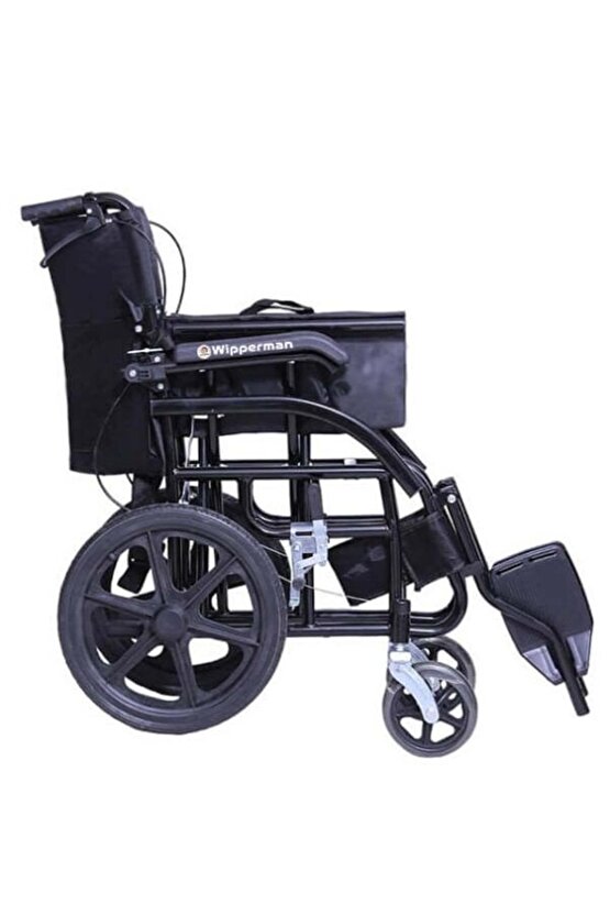 W 104 Alüminyum Refakatçı Frenli Hafif Tekerlekli Sandalyesi