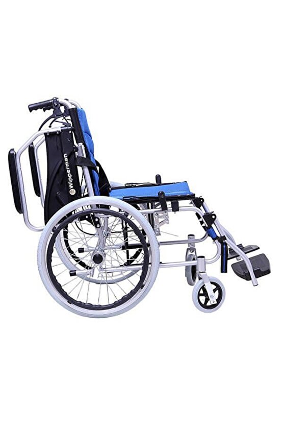 W 201 Alüminyum Özellikli Refakatçı Frenli Hafif Tekerlekli Sandalye
