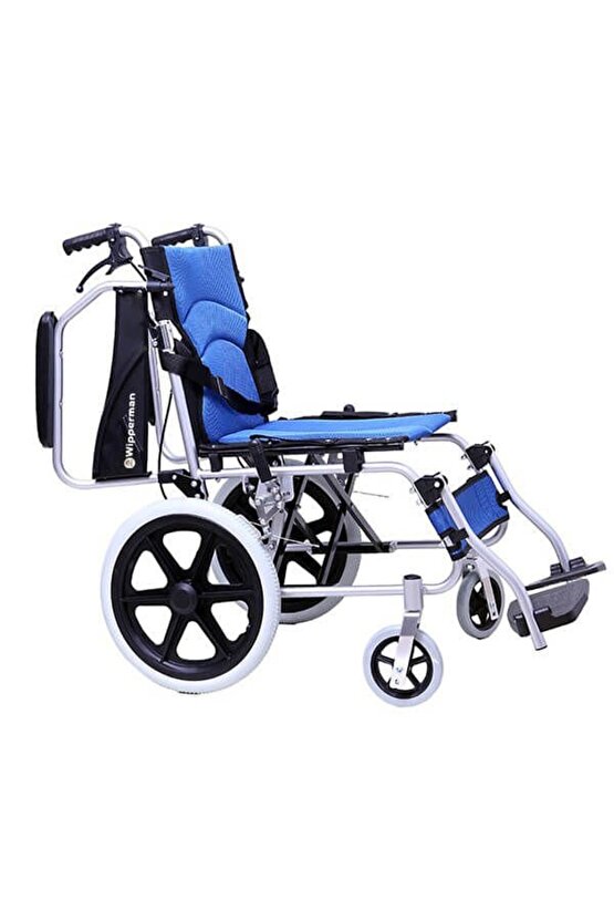 W 204 Alüminyum Refakatçı Frenli Hafif Tekerlekli Sandalye
