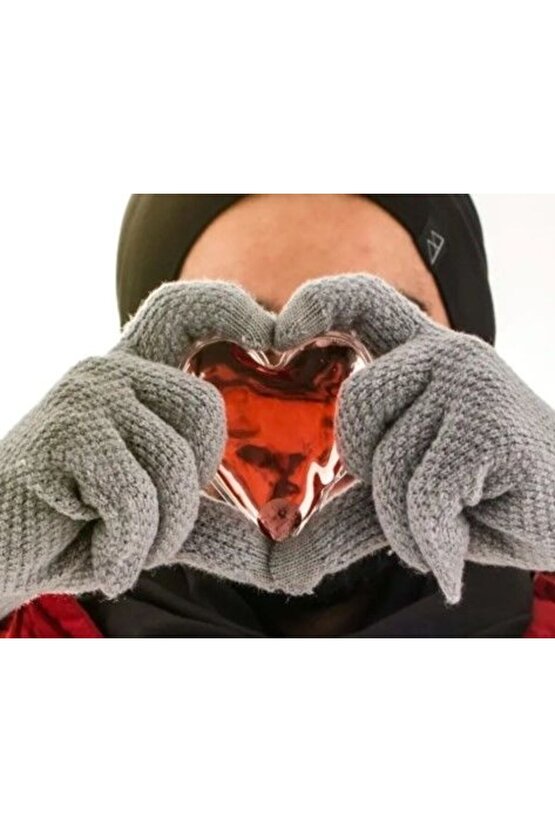 Kırmızı Kalp Jel Isıtıcı Cep Sobası 100 Adet