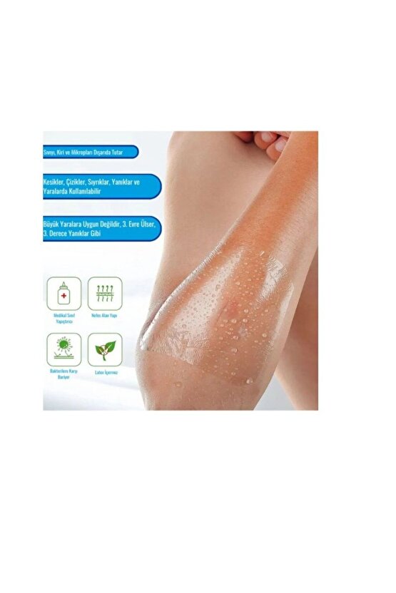 Su Geçirmez Şeffaf Pu Film Yara Örtüsü (Sezeryan Bandı) Octamed 5 ADET 9CMX15CM