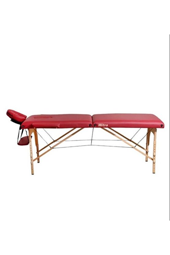 Kırmızı 2 Parçalı Katlanabilir Masaj Yatağı