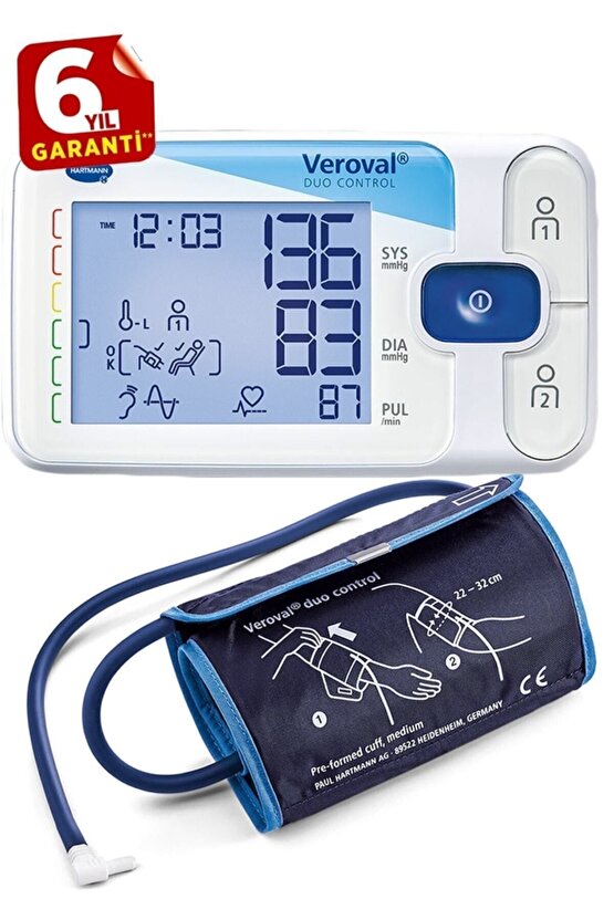 Tansiyon Aleti, Veroval Duo Control, Osilometrik Ve Oskültatuar ÖlçümHartmann