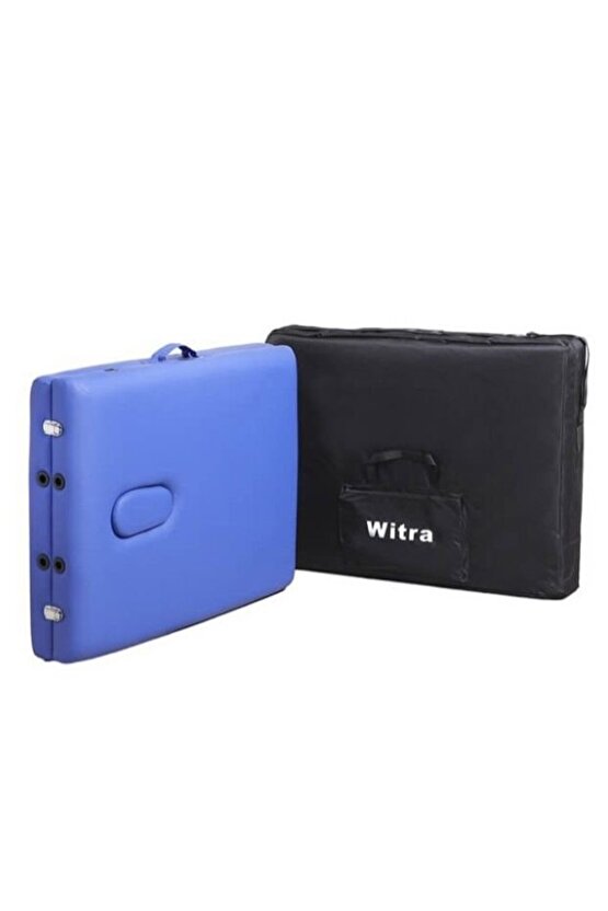 Mavi 2 Parçalı Katlanabilir Masaj Yatağı