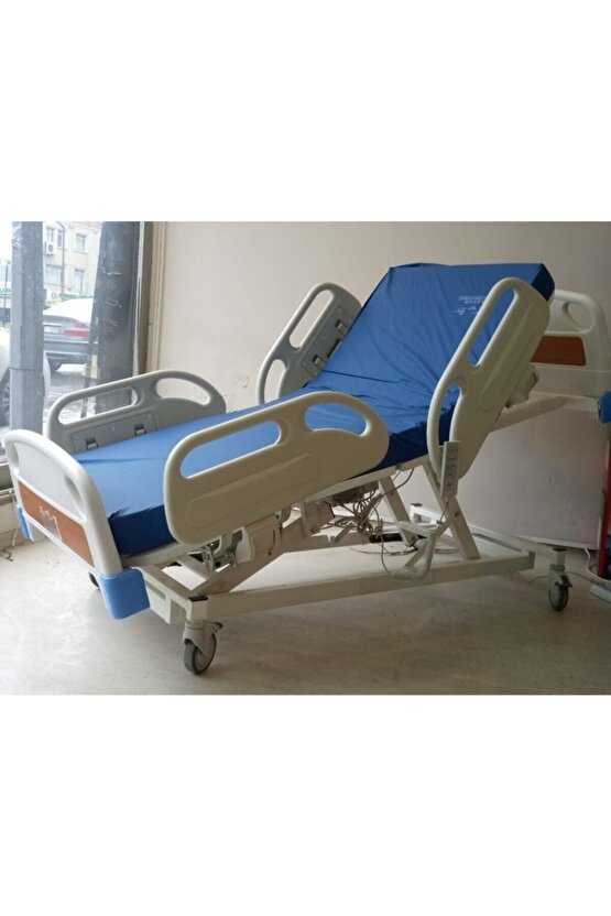 Asansörlü Dört Motorlu ABS Başlıklı Hasta Karyolası