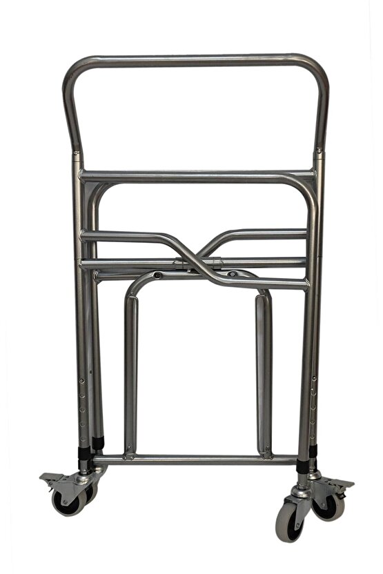 Seyyar Katlanabilir Hasta Yaşlı Tuvalet Sandalyesi Klozetli Wc Li Oturak Kapaklı Tekerlekli Frenli