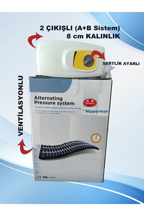 Boru Tipi Havalı Yatak A+B Sistem 8 Cm Wipperman