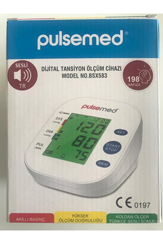 Pulsemed Konuşan Dijital Tansiyon Ölçüm Cihazı BSX583Beurer