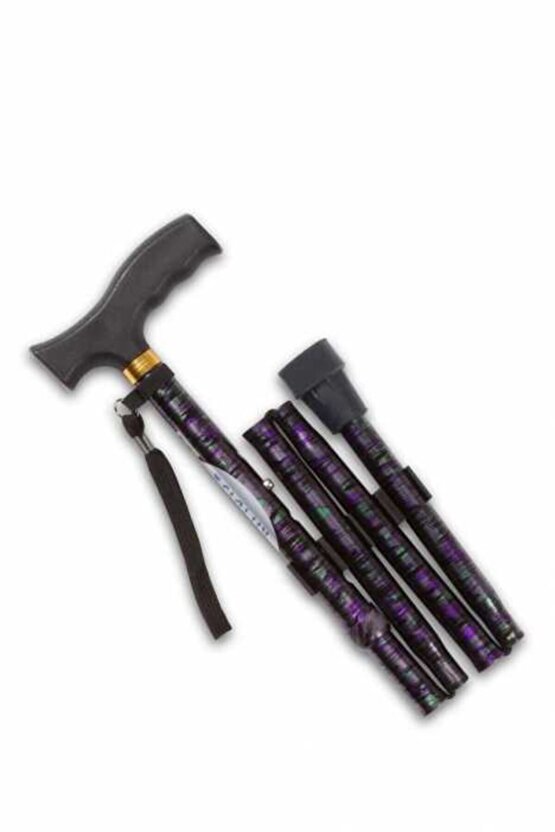 Ky927l Katlanır Baston Mor Çizgili M11