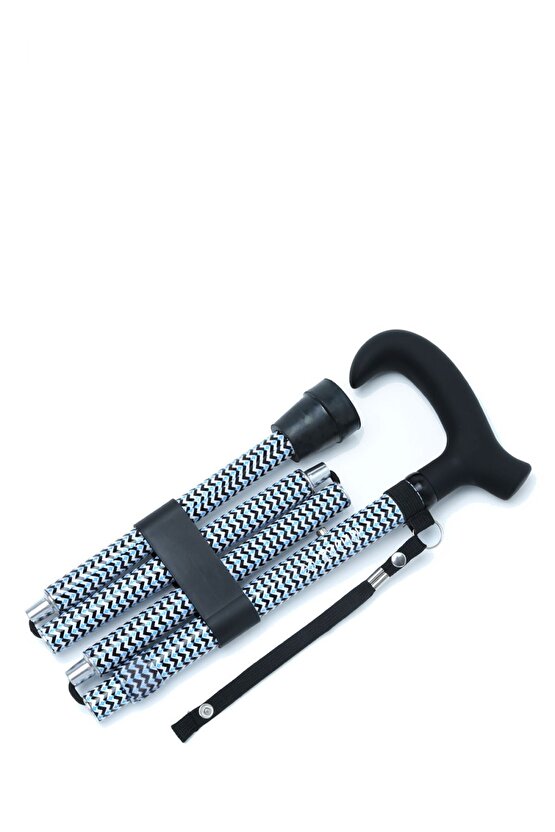GB845 Desenli Katlanır Baston Zigzag Desenli
