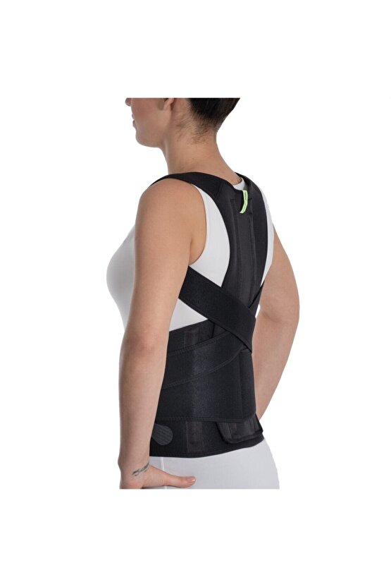 Neopren Dorselomber Korse Siyah (omur Fıtıklarında, Kemik Erimesi, Bel Agrısı)