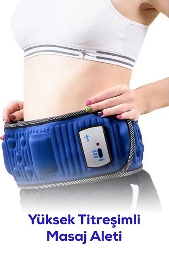 5 Motorlu Titreşimli Masaj Aleti Göbek Kemeri Selülit Cihazı Incelme Korsesi Eritme Zayıflama