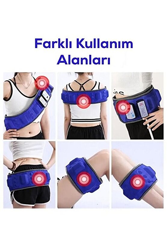 5 Motorlu Titreşimli Masaj Aleti Göbek Kemeri Selülit Cihazı Incelme Korsesi Eritme Zayıflama