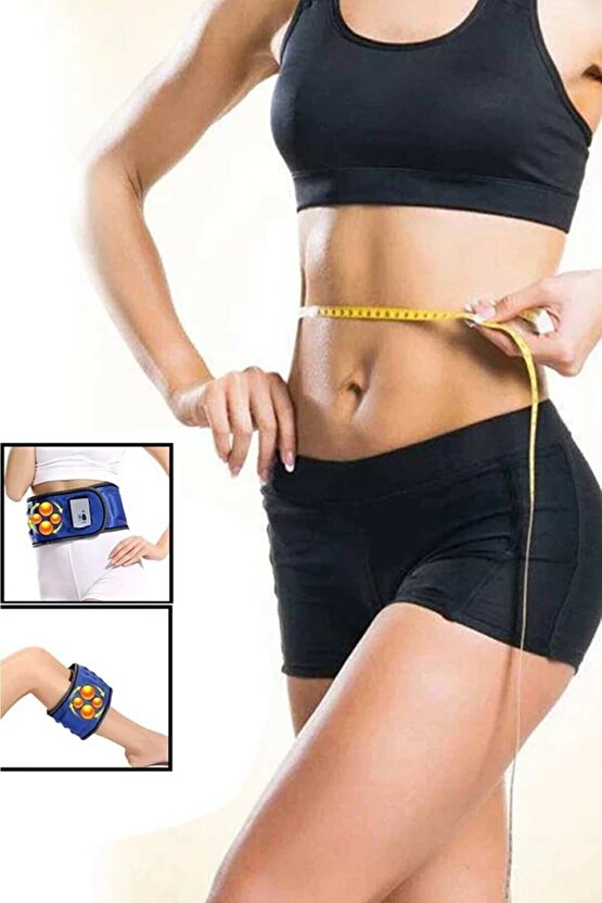 5 Motorlu Ve Masaj Kemeri Elektrikli Titreşimli Bel Egzersiz Bacak Göbek Karın Masajı