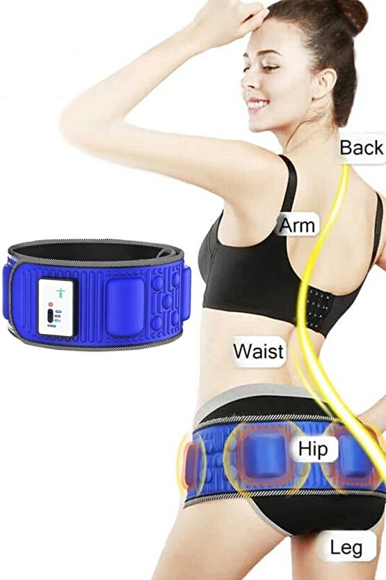 5 Motorlu Ve Masaj Kemeri Elektrikli Titreşimli Bel Egzersiz Bacak Göbek Karın Masajı