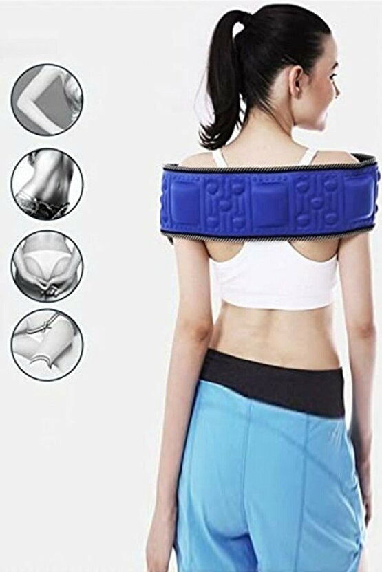 5 Motorlu Ve Masaj Kemeri Elektrikli Titreşimli Bel Egzersiz Bacak Göbek Karın Masajı