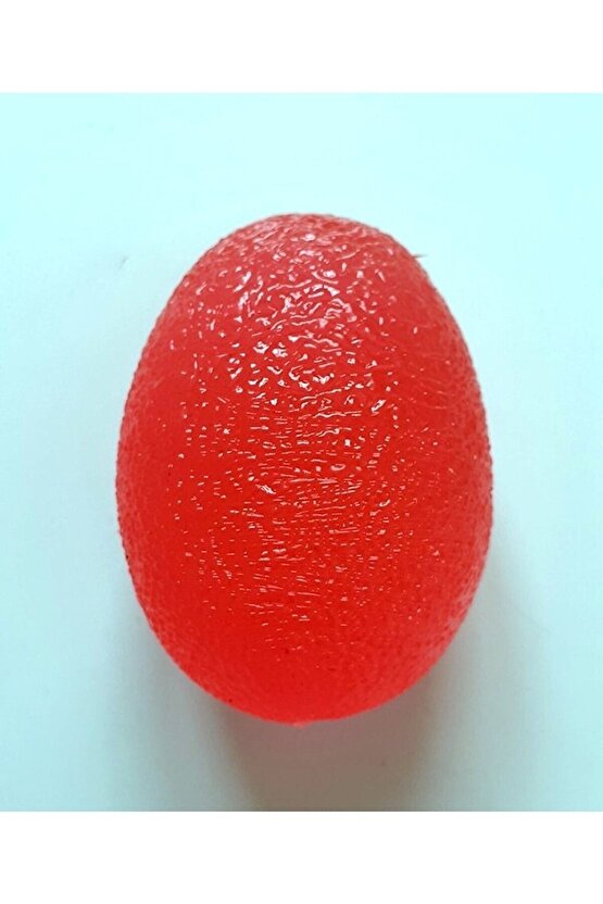Yumurta Şekil El Egzersiz Ve Stres Topu Kırmızı