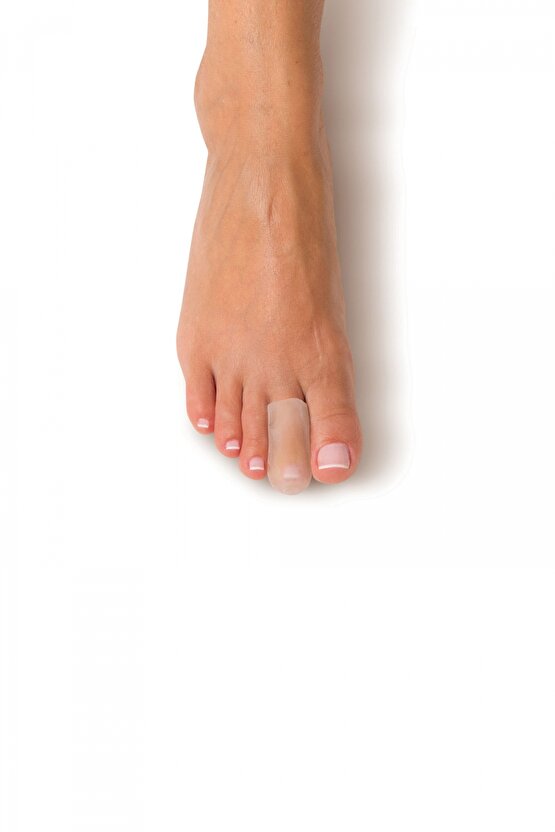 Silikon Jel Parmak Şapkası (Small)-Küçük Parmak Nasır ve Tırnak Koruyucu Kılıf (1 Adet) 270