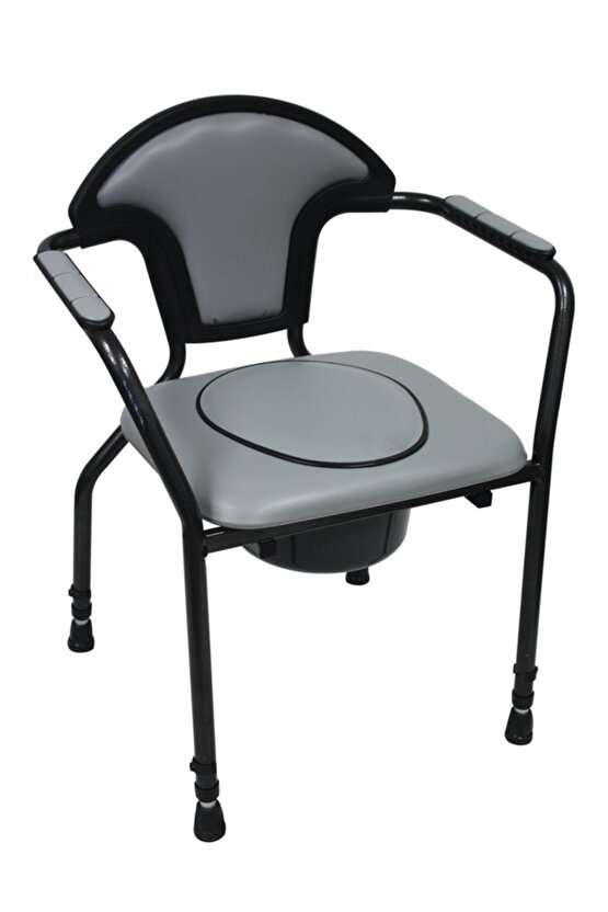 30102 Open Klozetli Sandalye Boy Ayarlı Gri Renk