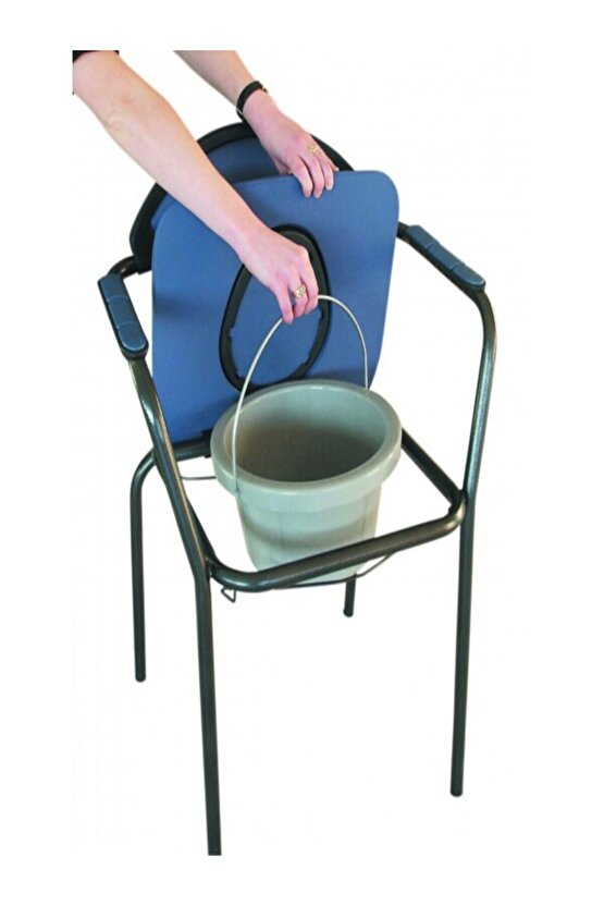 30102 Open Klozetli Sandalye Boy Ayarlı Gri Renk