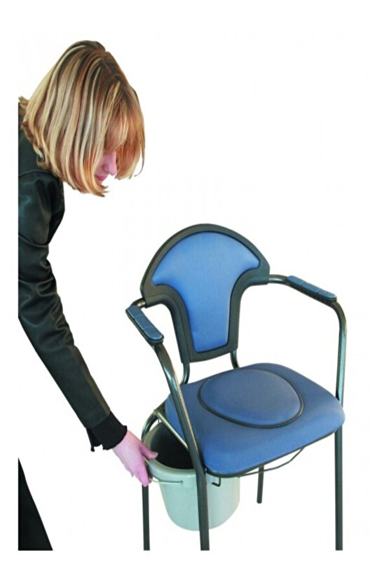 30102 Open Klozetli Sandalye Boy Ayarlı Gri Renk