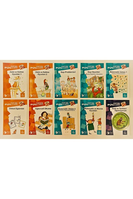 Miniyup 8 Yaş Dikkat Ve Sayısal Zeka Geliştirme Eğitim Seti