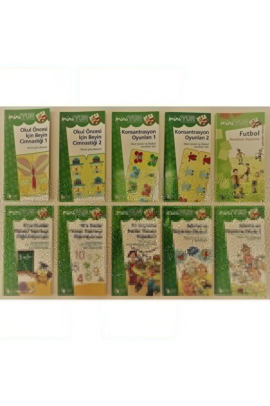 Miniyup 5+ Yaş Eğitim Seti (10 Kitapçık + 1 Miniyup Kontrol Kutusu)