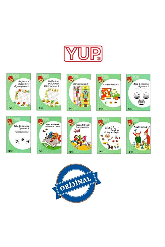 YUP 9+ Yaş Eğitim Seti (Kontrol Kutusu Dahil Değildir) Sadece kitapçıklar