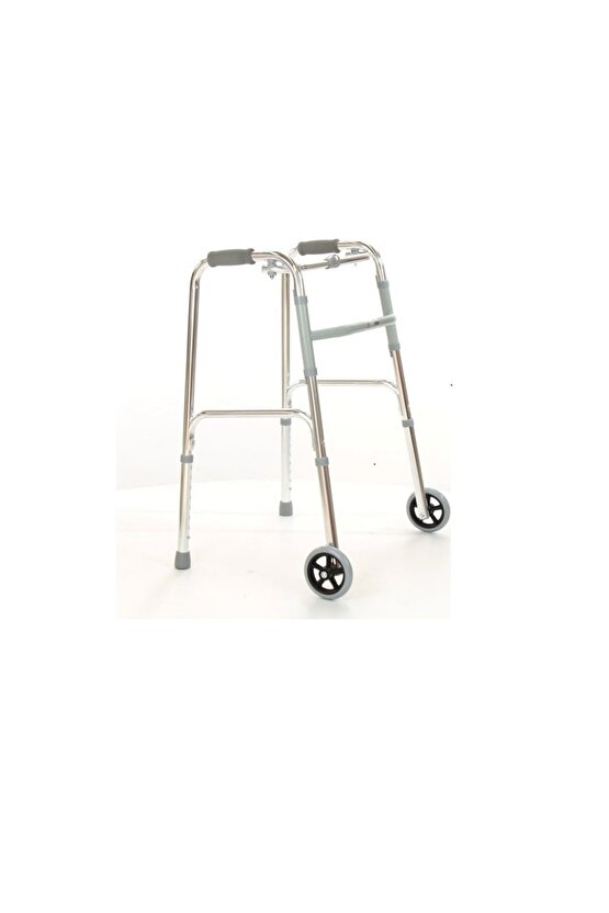 Poylin İthal Alüminyum Hareketli Tekerlekli Walker Hasta Yaşlı Yürüteci