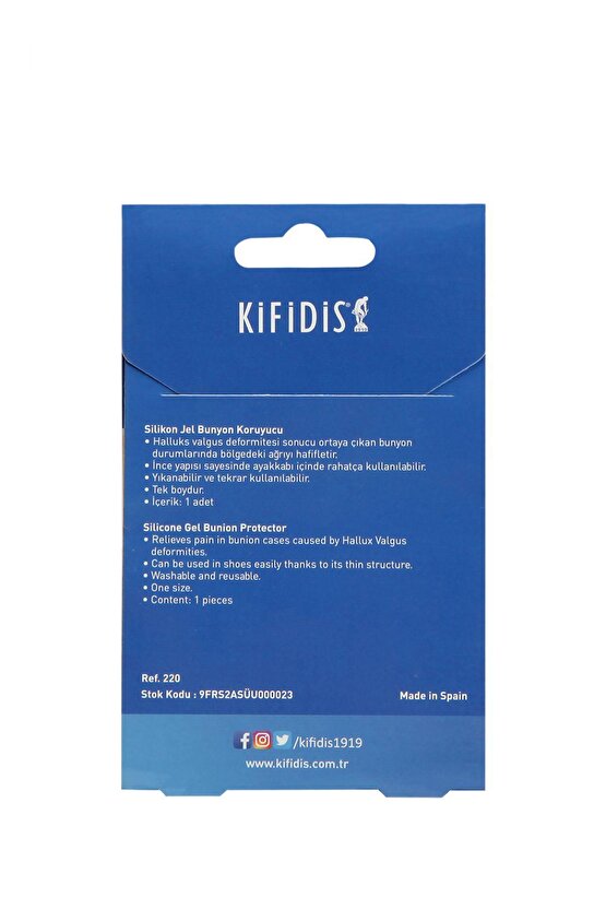 Jel Bunyon Koruyucu 1 Çift - Hallux Valgus Kemik Koruyucu ve Ağrı Giderici Destek(220)