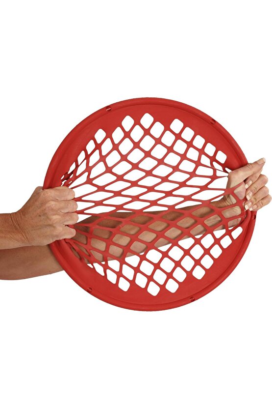 Kırmızı renk hafif el ve parmak egzersiz çemberi, güç ve esneklik sağlar.