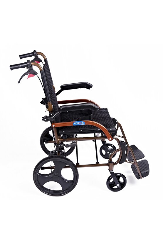 GK863LABJ-12 Jet Black Transfer Alüminyum Tekerlekli Sandalye