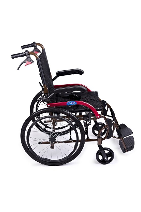 Gk863laj-20 Jet Black Transfer Alüminyum Tekerlekli Sandalye