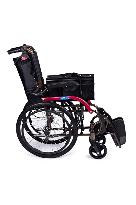 Gk863laj-20 Jet Black Transfer Alüminyum Tekerlekli Sandalye