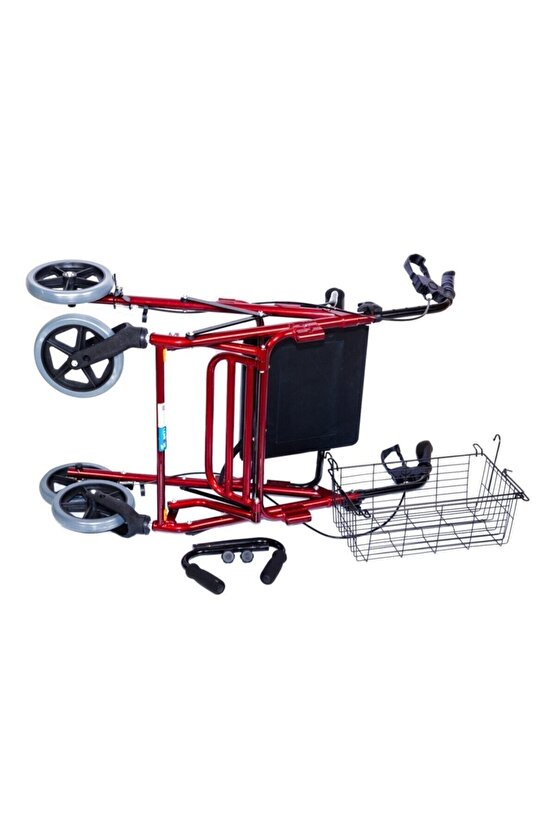 Dm9146 Ayak Pedallı Alüminyum Rolatör Yürüteç - Tekerlekli Sandalye Gibi Kullanma Imkanı