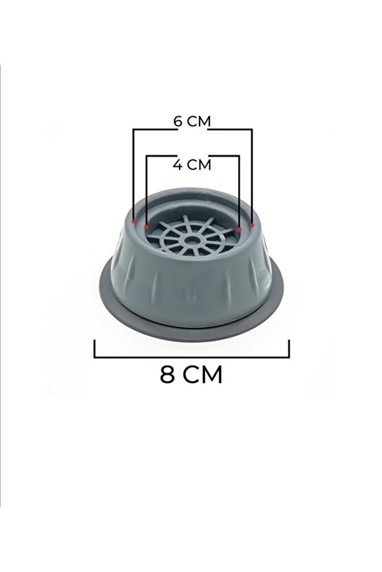 4 Adet Titreşim Ve Ses Önleyici Vantuzlu Makine Ayağı